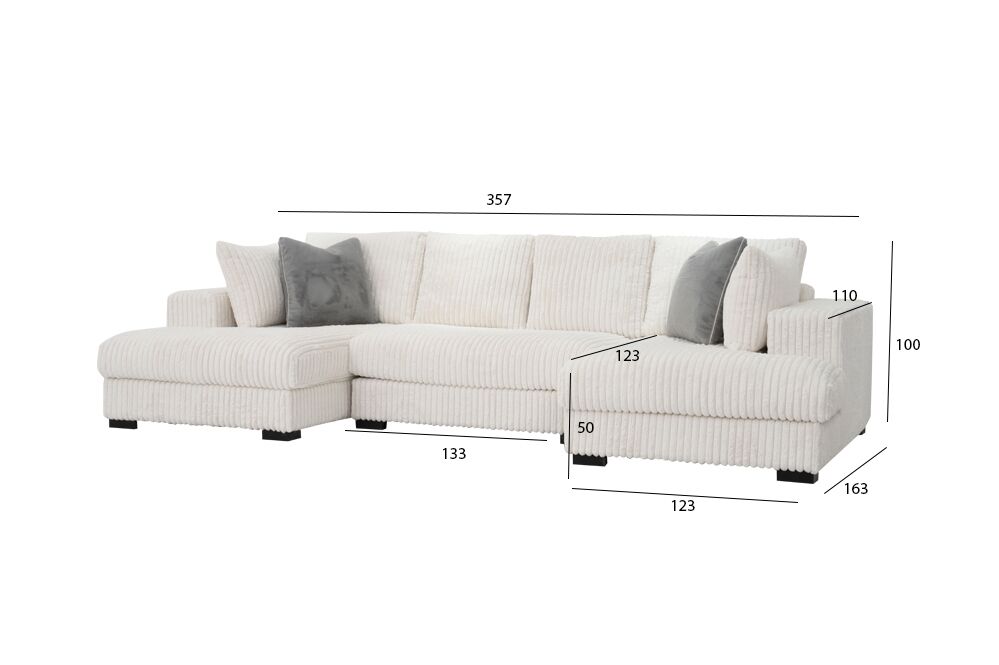 Drift Corner Sofa With Ottoman - Image 2