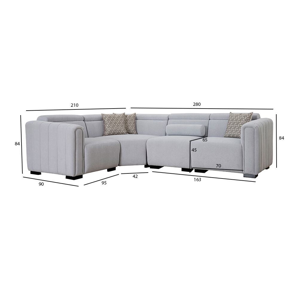 The Flute Corner Sofa - Image 2