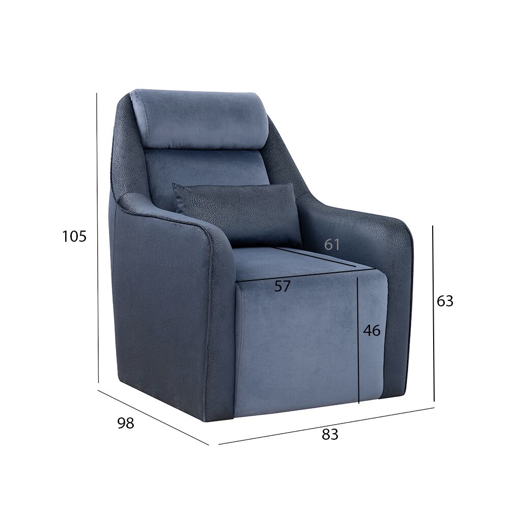 The Cinemax Chair & Pouffe - Image 2