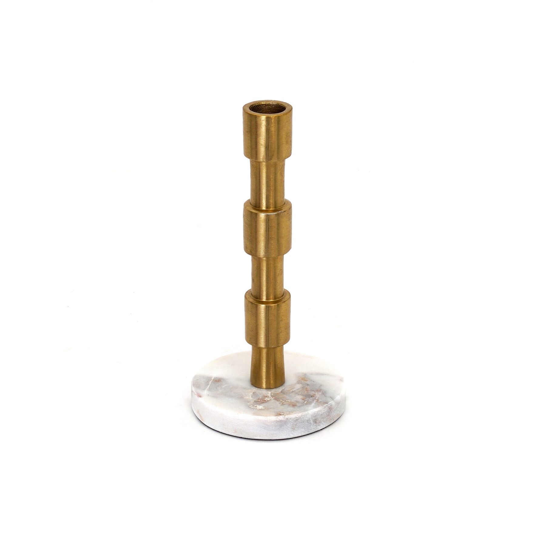Adro Metal Candle Holder with Marble Base- 16.5 cm - Image 3