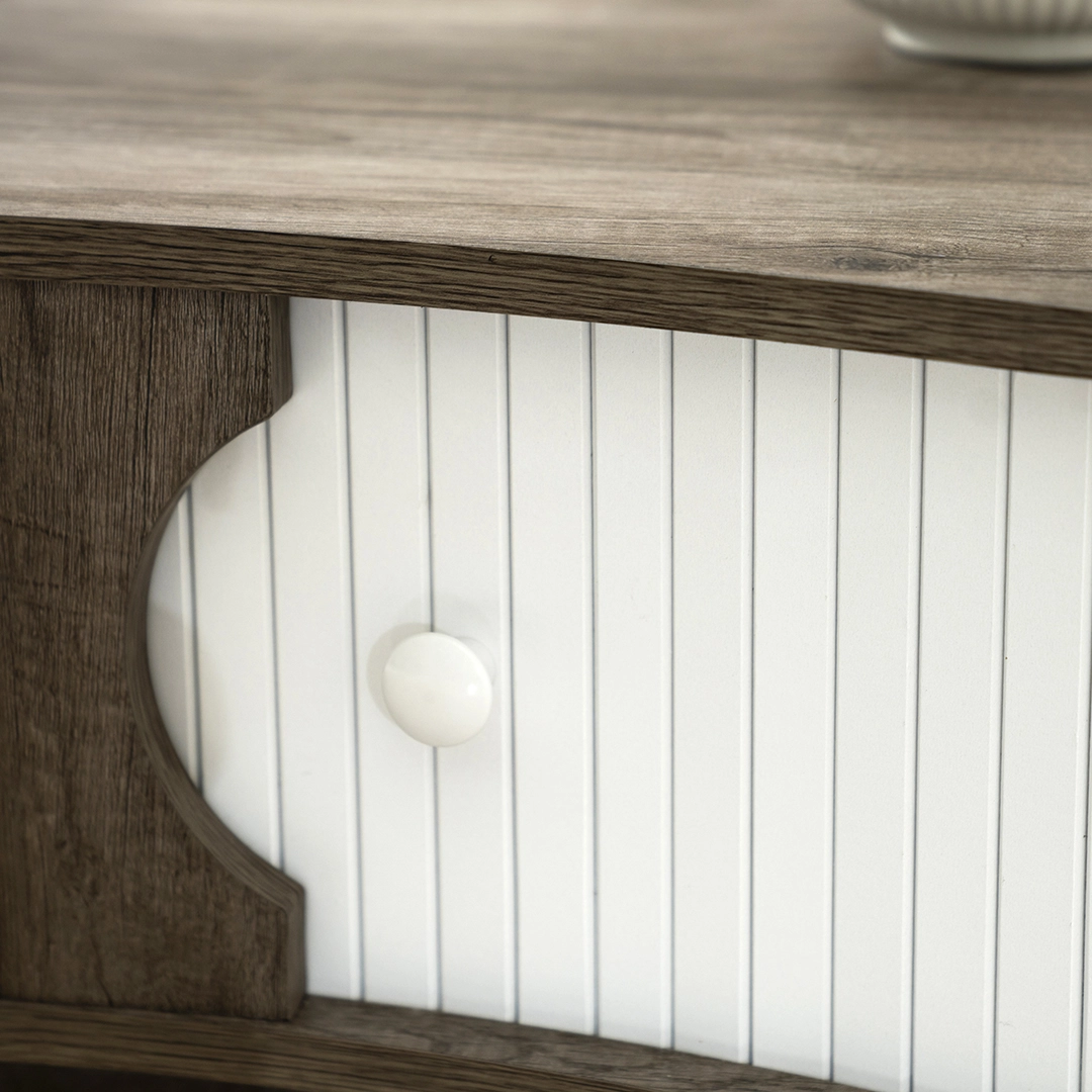 Curve Coffee Table-Grey Oak - Image 4