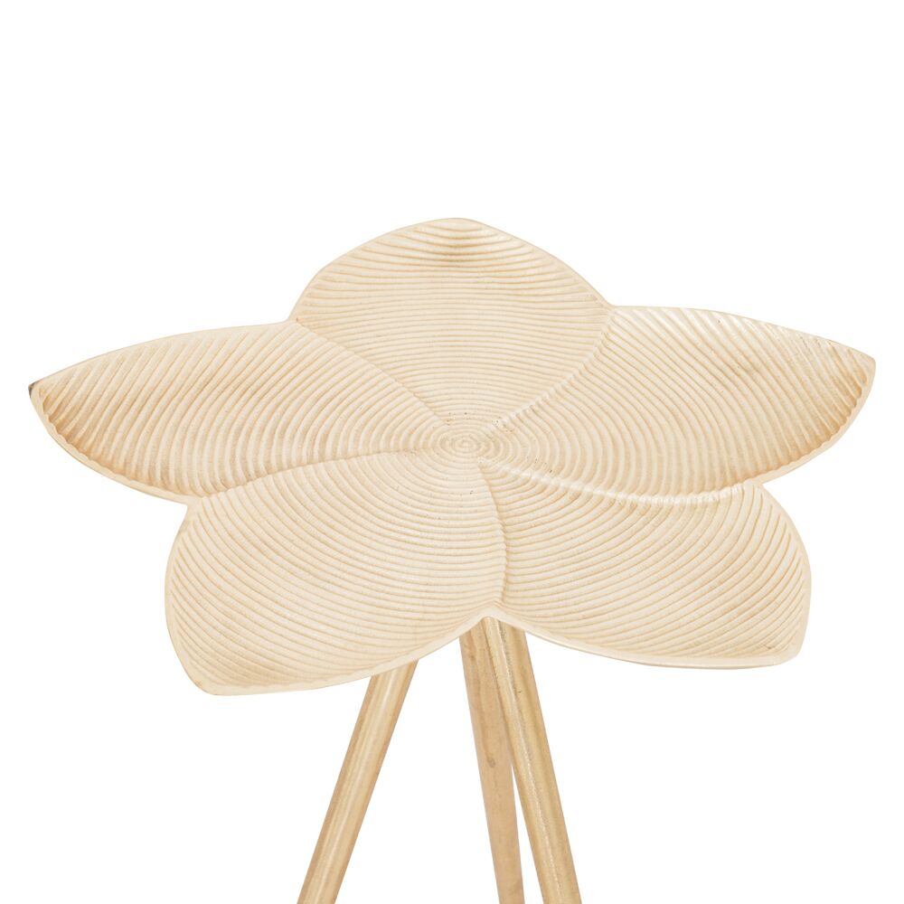 Floral Tripod Accent Table - Image 3