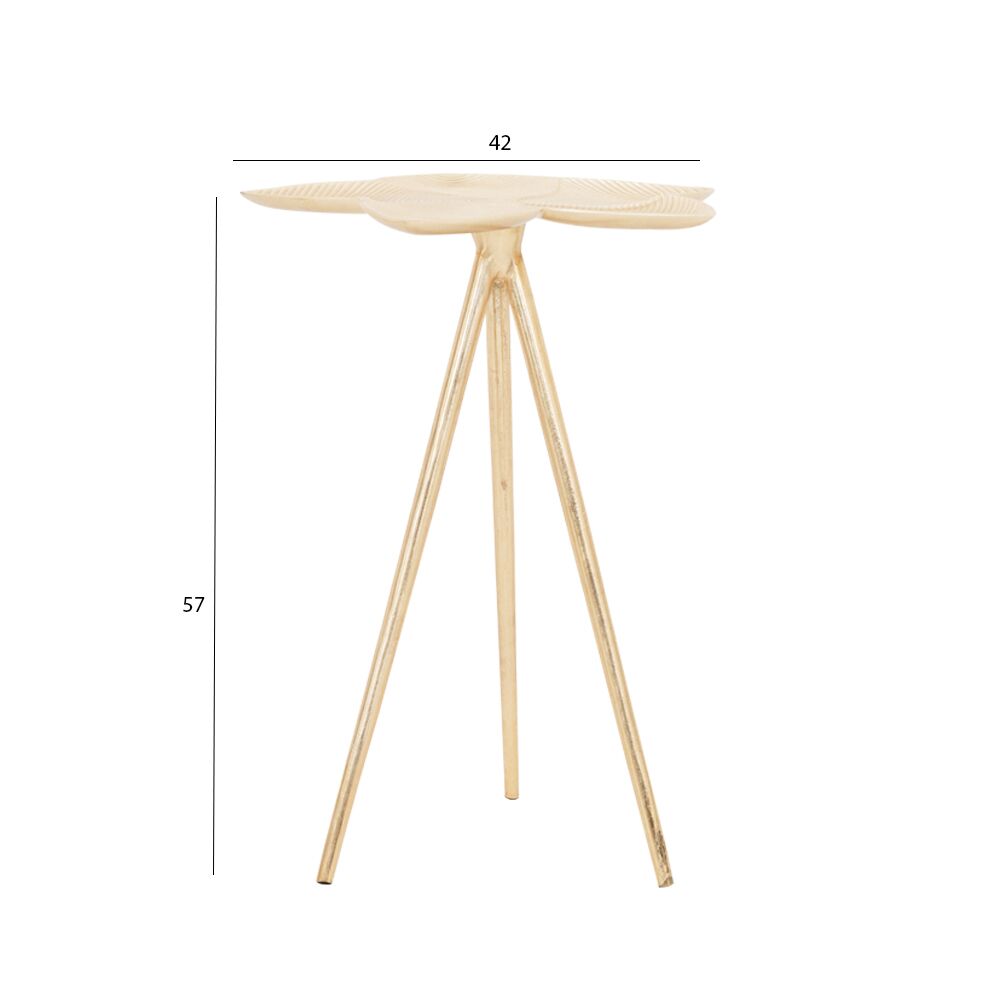 Floral Tripod Accent Table - Image 4