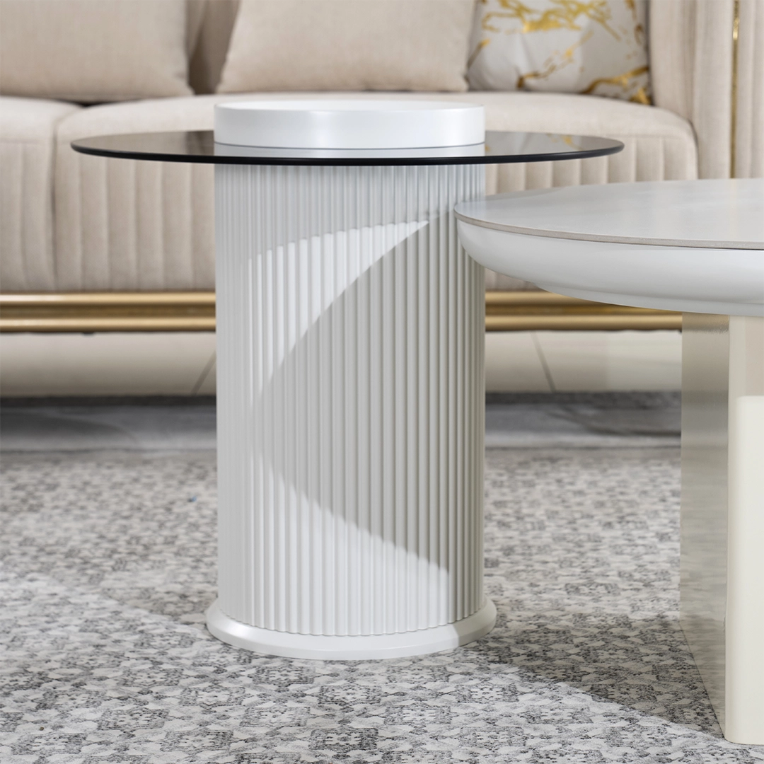 Freedo Coffee Table-Set of 2-Off White - Image 8