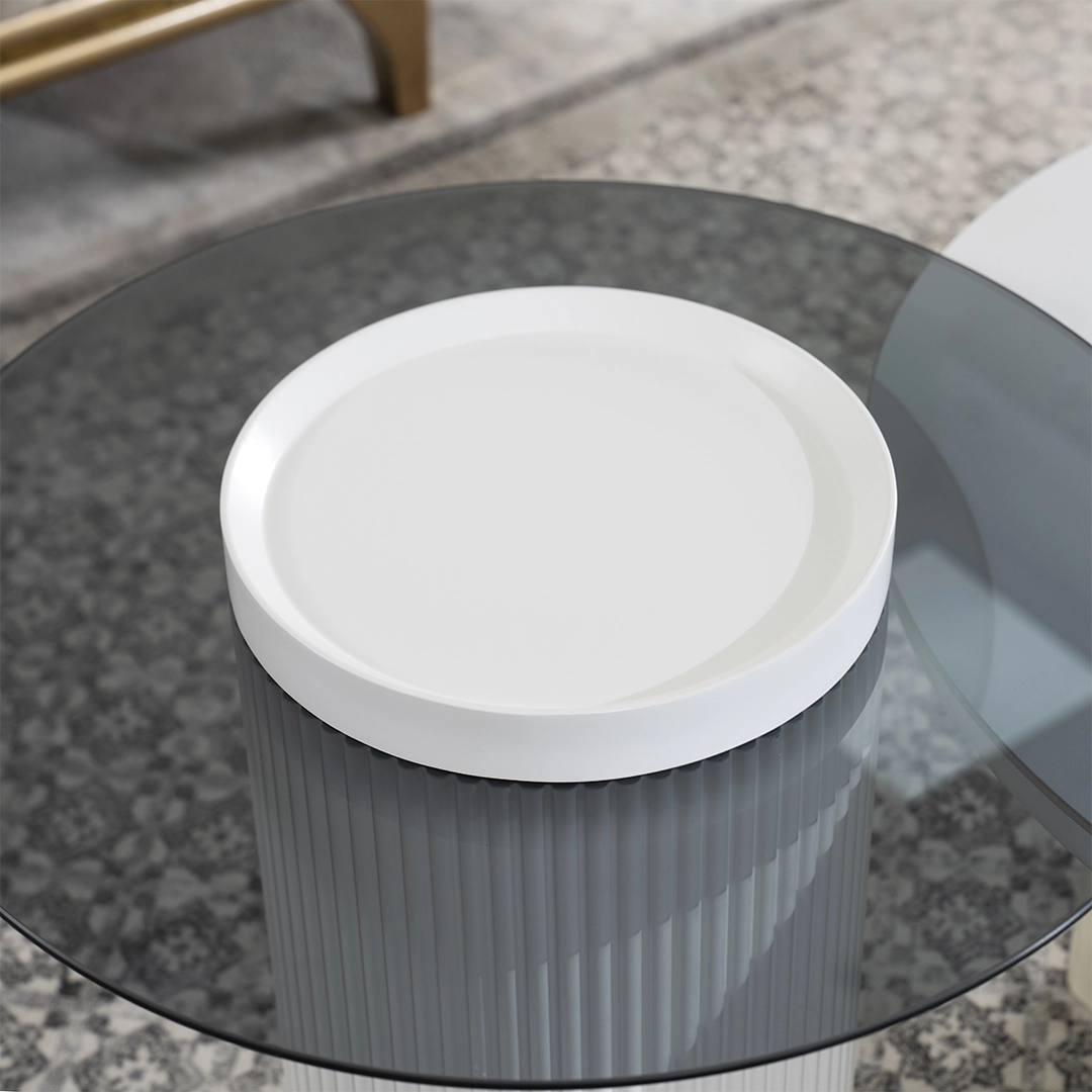 Freedo Coffee Table-Set of 2-Off White - Image 9