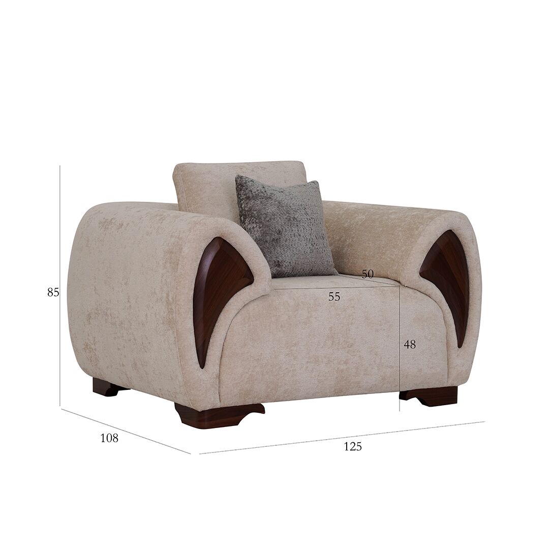 The Gayana Single Seater Sofa - Image 2