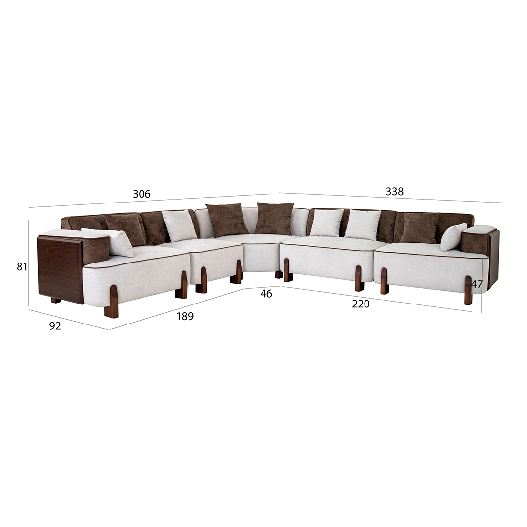 The Amean Corner Sofa - Image 2