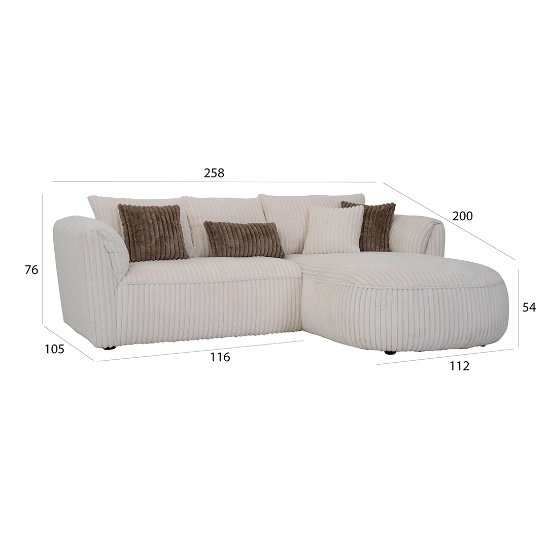 The Viyaan 3-Seater Corner Sofa - Image 2