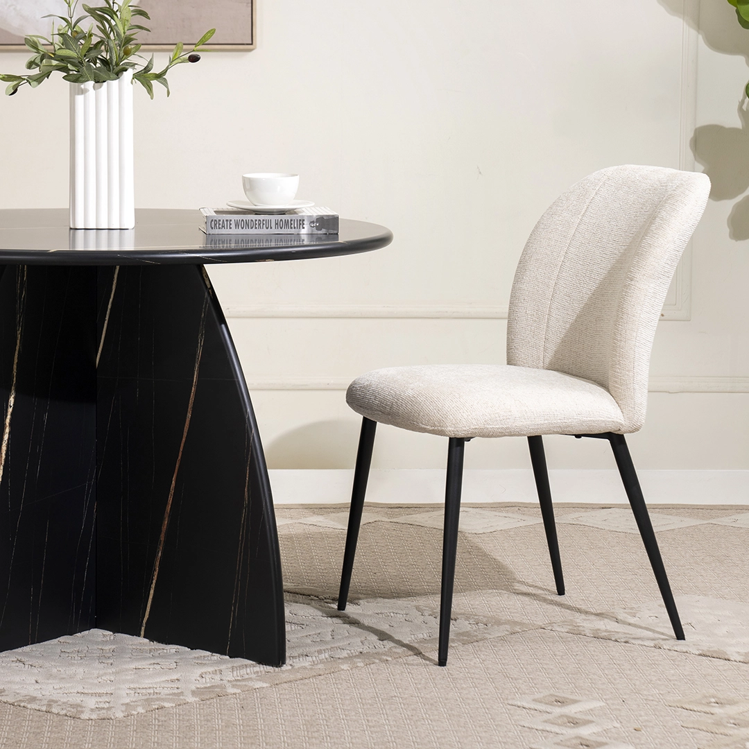 Aria 4-Seater Round Dining Set - Image 5