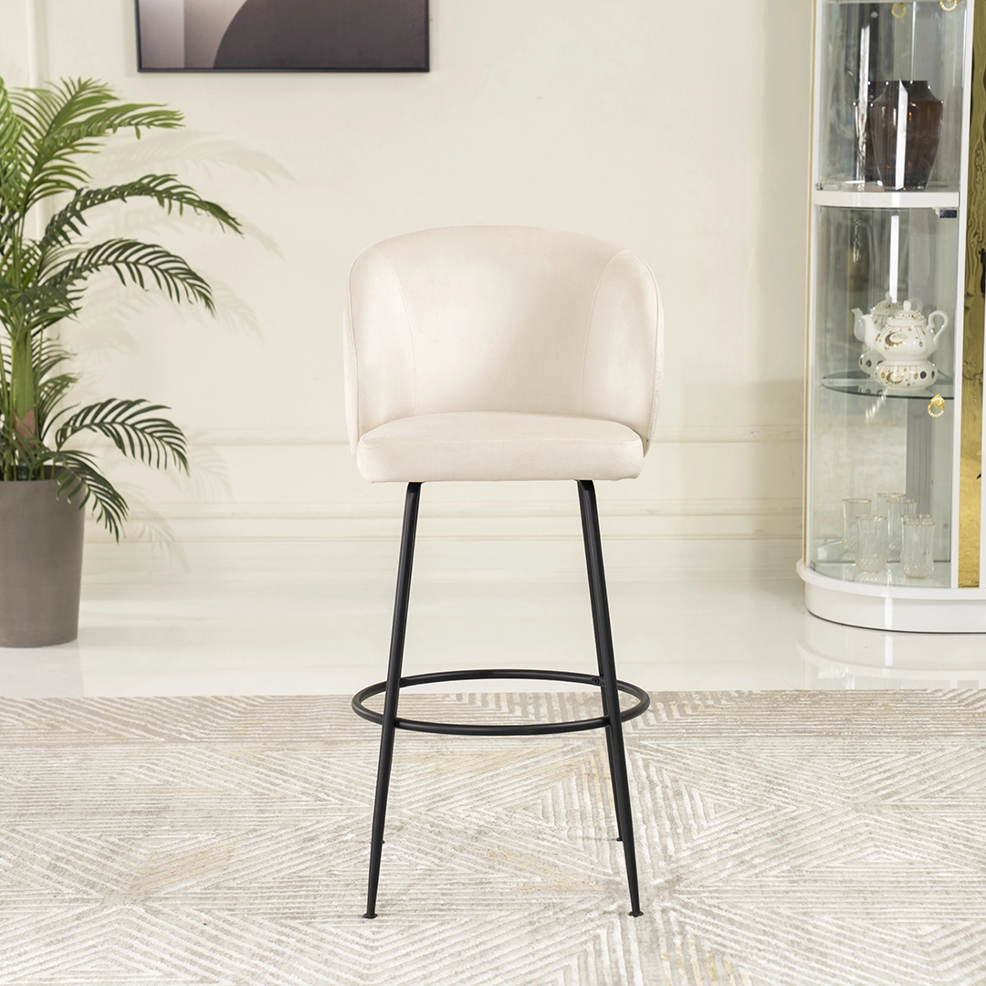 Holsted Bar Chair-Beige - Image 3