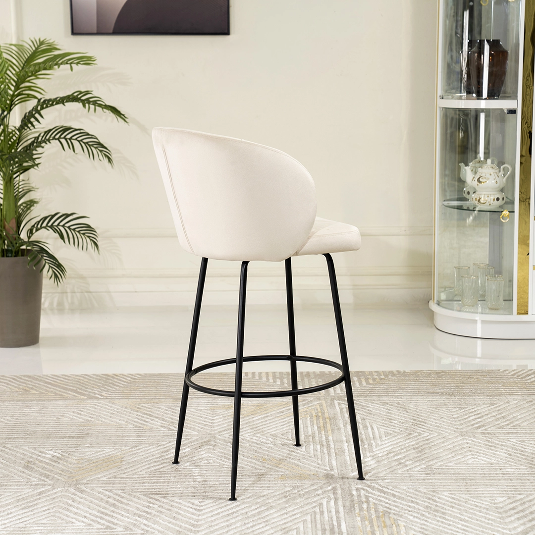 Holsted Bar Chair-Beige - Image 4