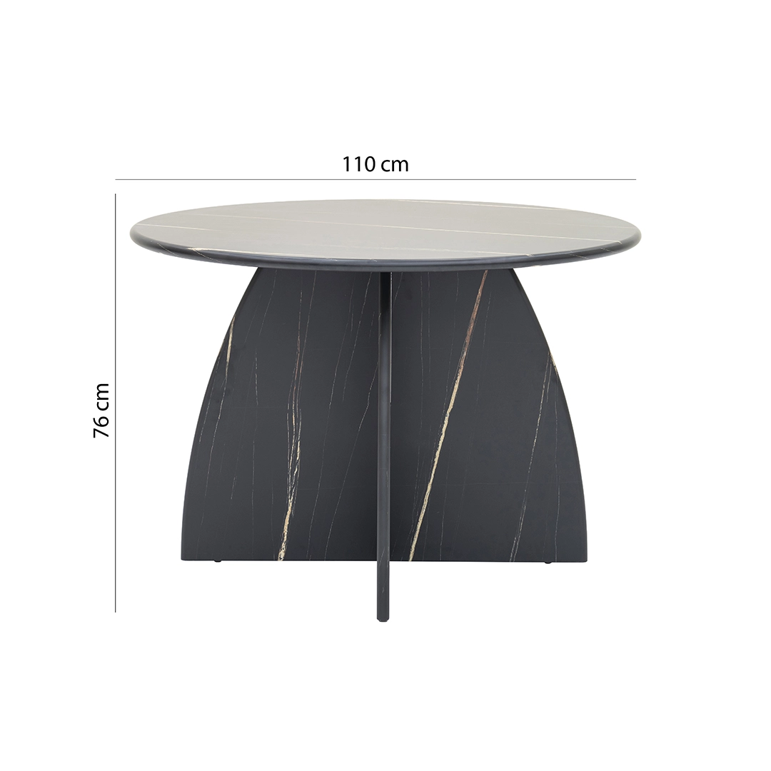 Aria 4-Seater Round Dining Set - Image 2