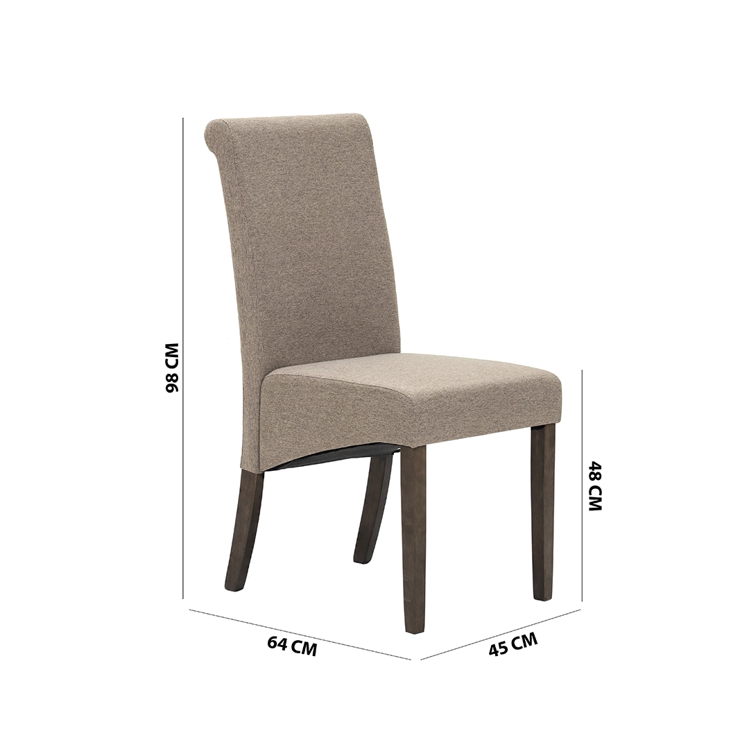 Valencia 6 Seater Dining Set-Walnut - Image 3