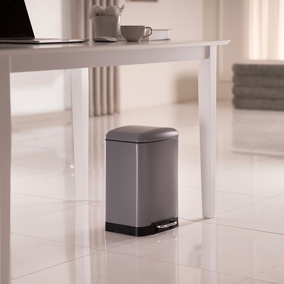 Trilo 12L Dustbin with Inner Bucket-Grey - Image 6