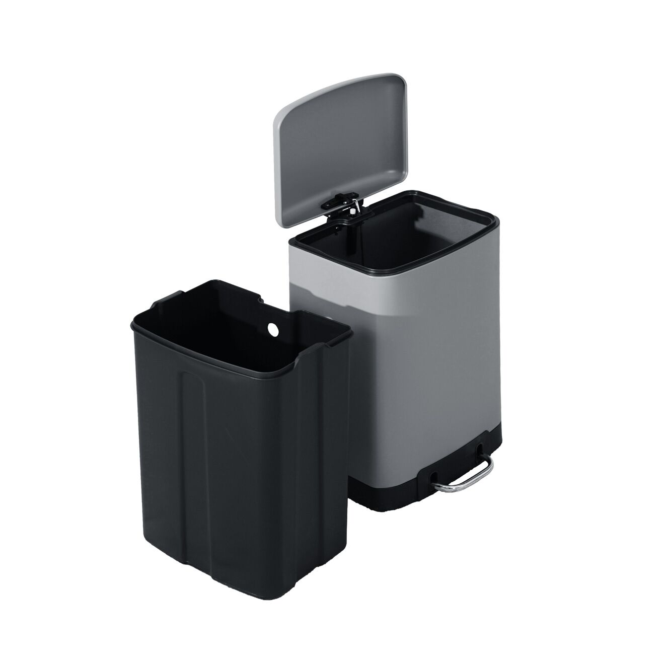 Trilo 12L Dustbin with Inner Bucket-Grey - Image 3