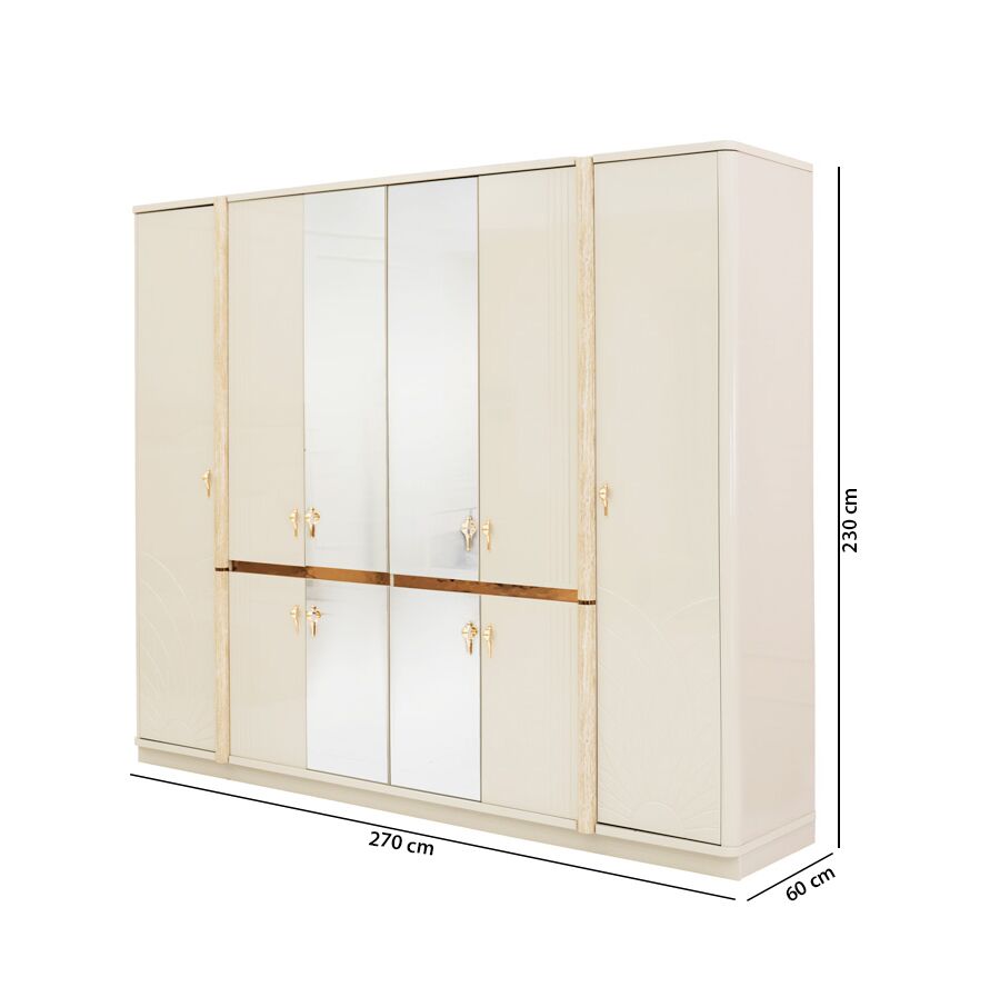 Grizeman 6-Piece King Bedroom Set-180*200 cm - Image 4