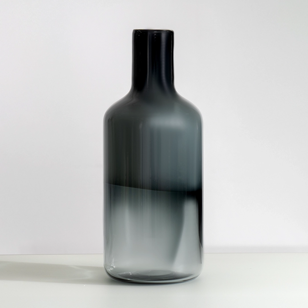 Lemont glass vase Blue 14x14x35cm - Image 5