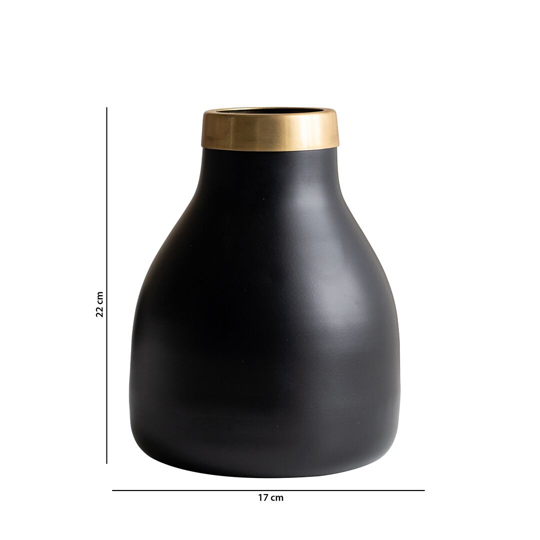 Mesa metal vase 17X17X22 CM - Image 2