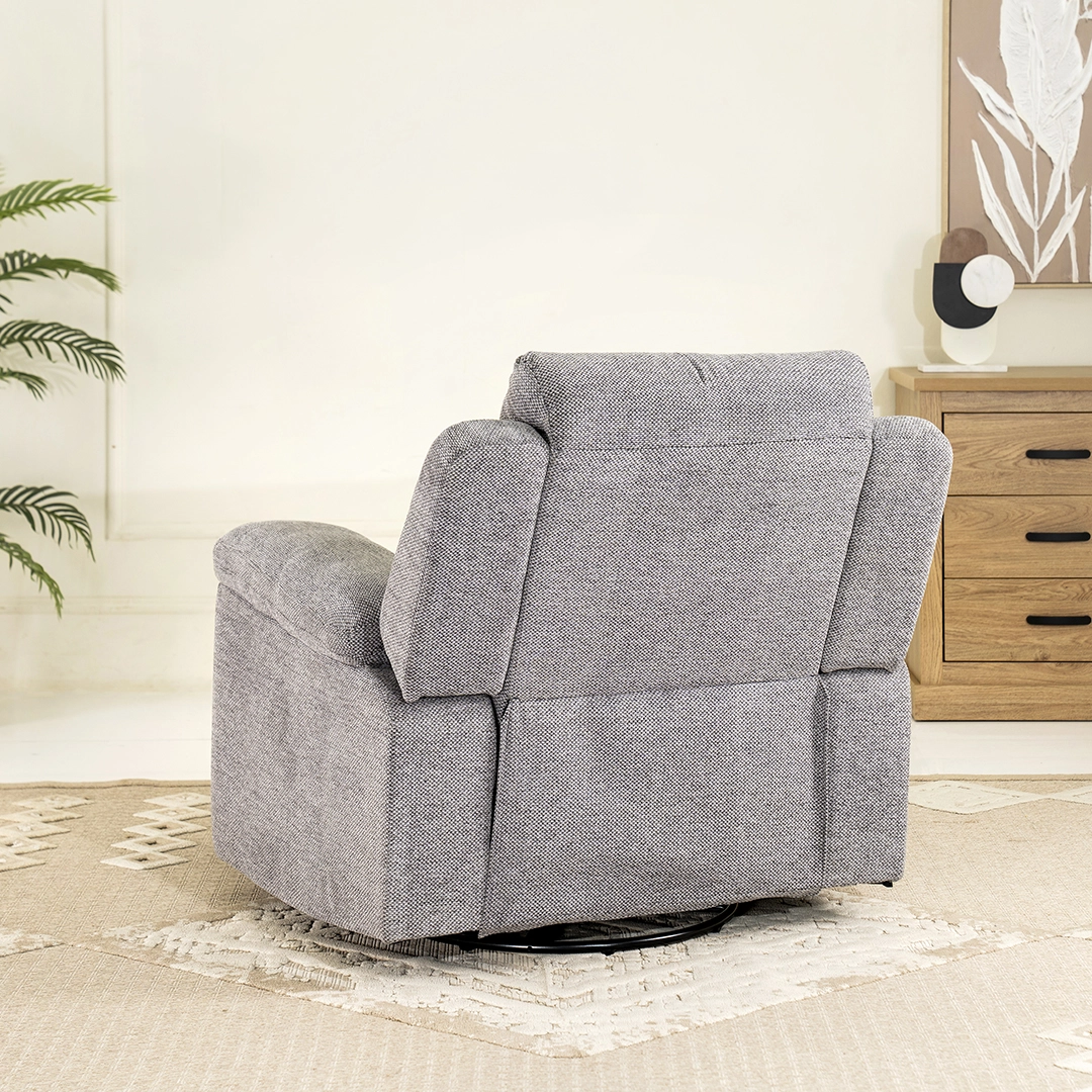 Aaron Recliner Sofa-Grey - Image 4
