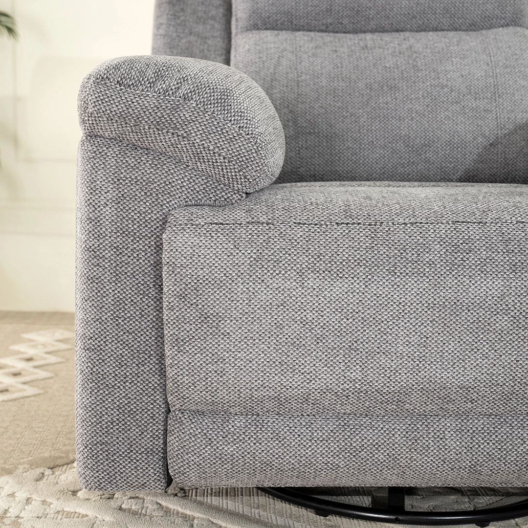 Aaron Recliner Sofa-Grey - Image 6