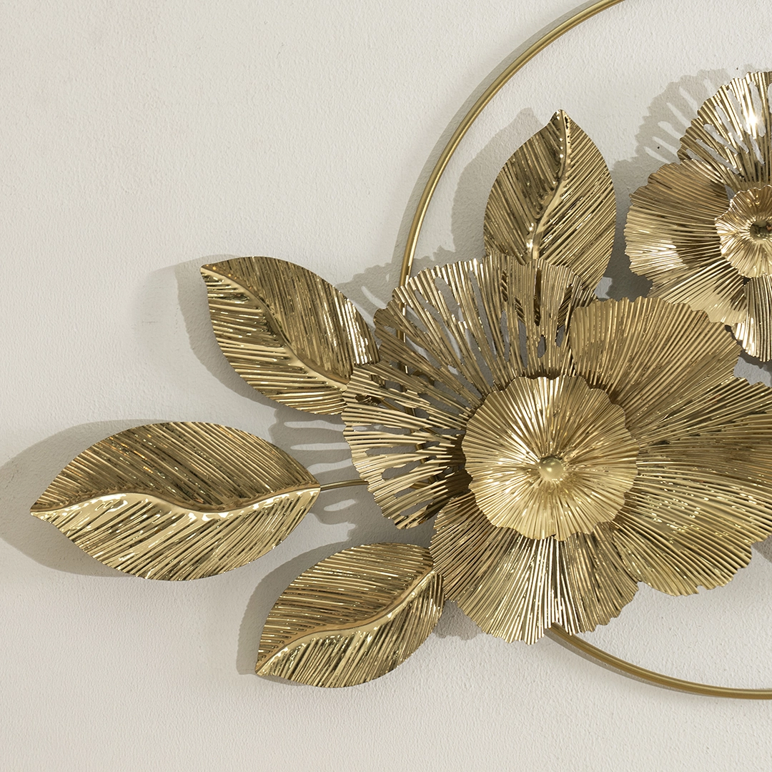 Castora Metal Wall Decor Gold 120x55Cm - Image 4