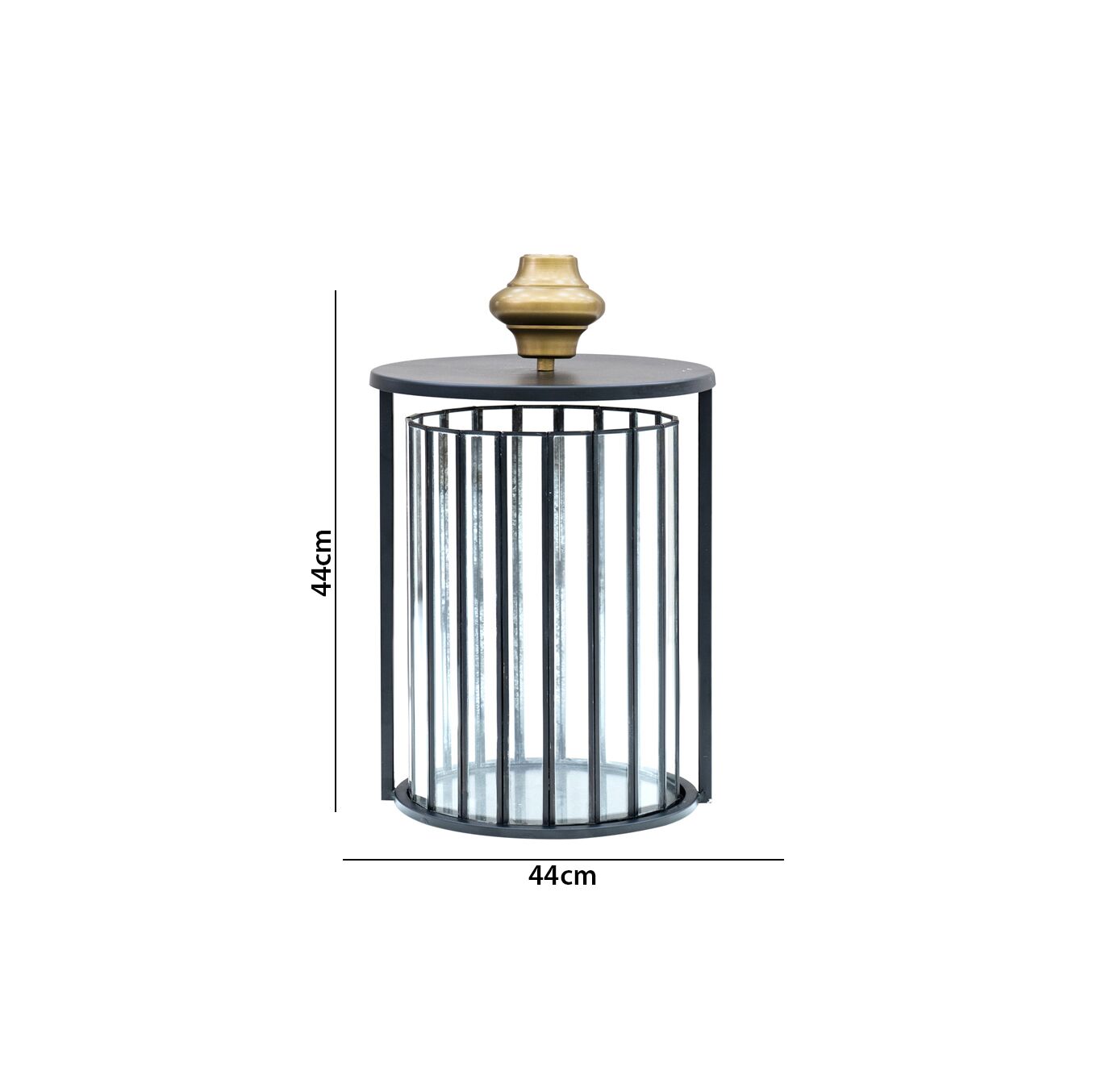 Mesa metal antique finish lantern 26X26X44 CM - Image 4