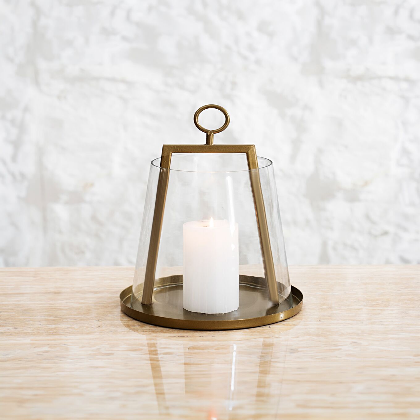 Mesa metal lantern 15X15X25 CM