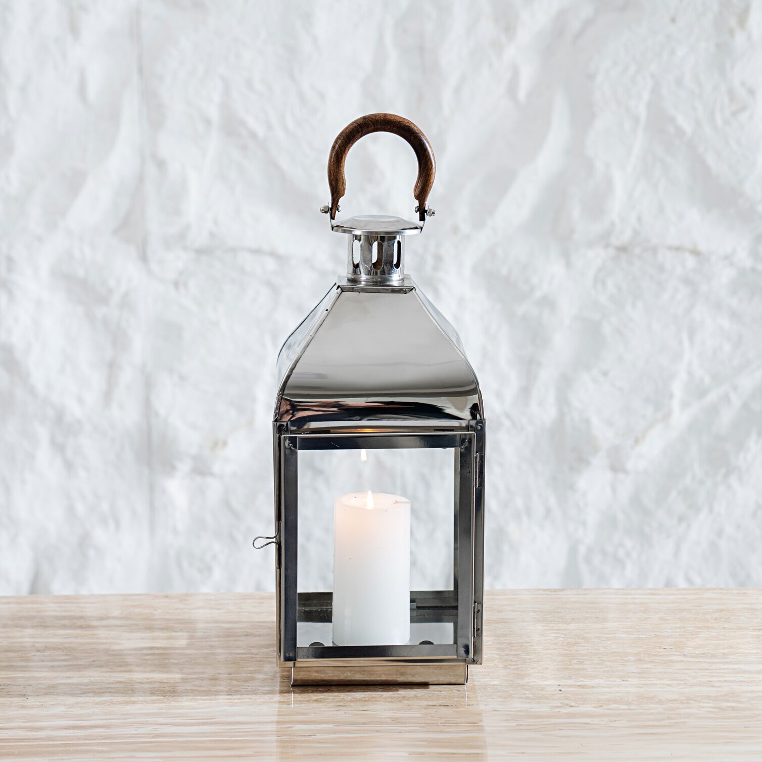 Mesa metal lantern 18X18X40 CM