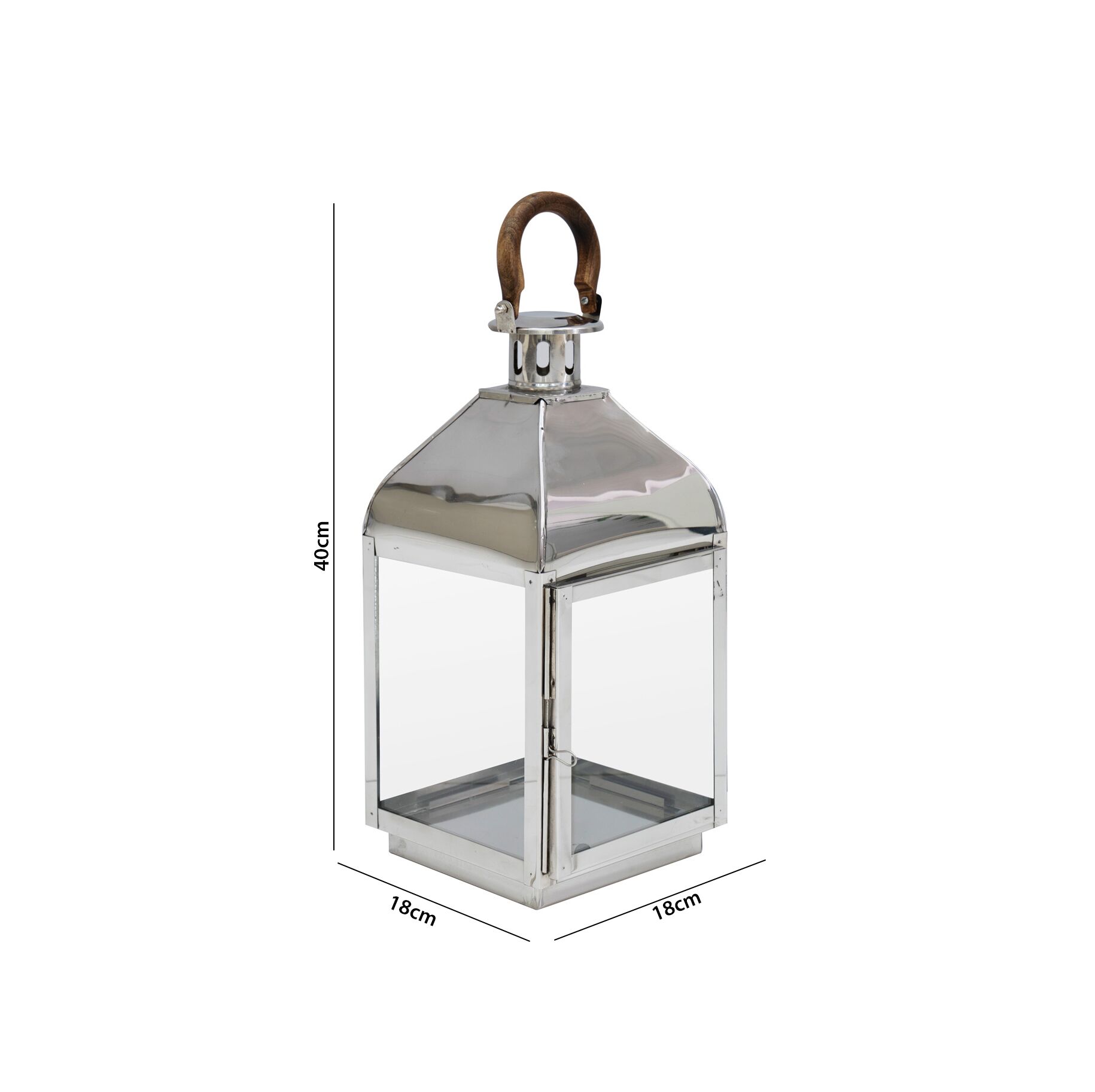Mesa metal lantern 18X18X40 CM - Image 4