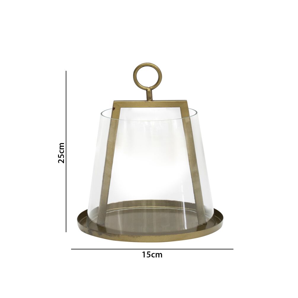 Mesa metal lantern 15X15X25 CM - Image 2