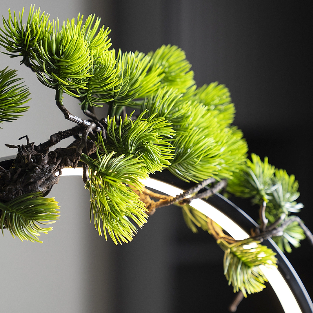 Rivulet Ceramic Indoor Fountain With Crystal Ball & Ring LED Brown - Image 3