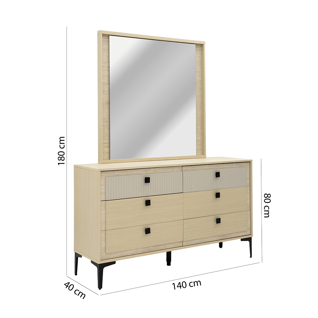 Joshna 6-Piece King Bedroom Set-180*200 cm - Image 5