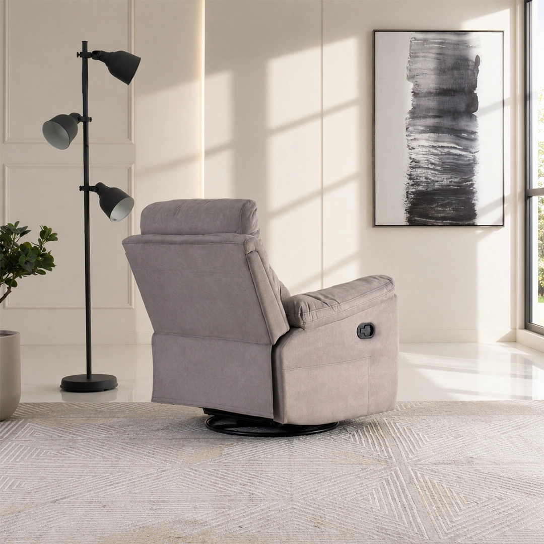 Asos Recliner Sofa-Light Grey - Image 4