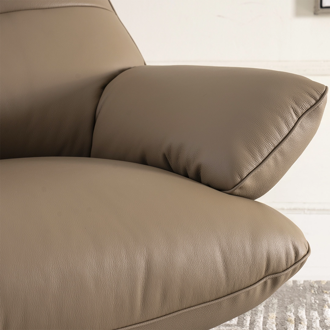 Lincon Swivel Chair-Beige - Image 5