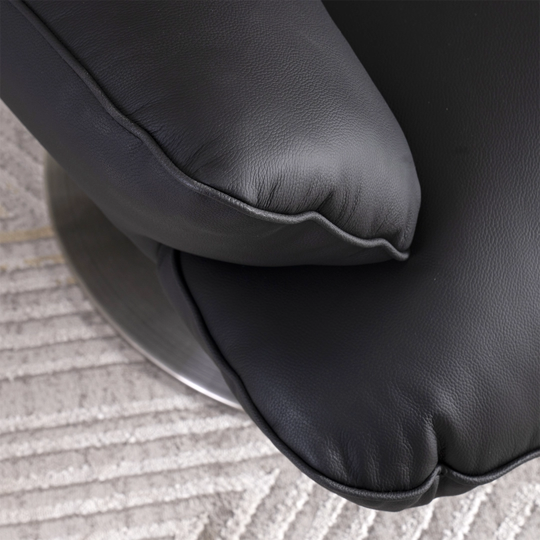 Lincon Swivel Chair-Black - Image 8