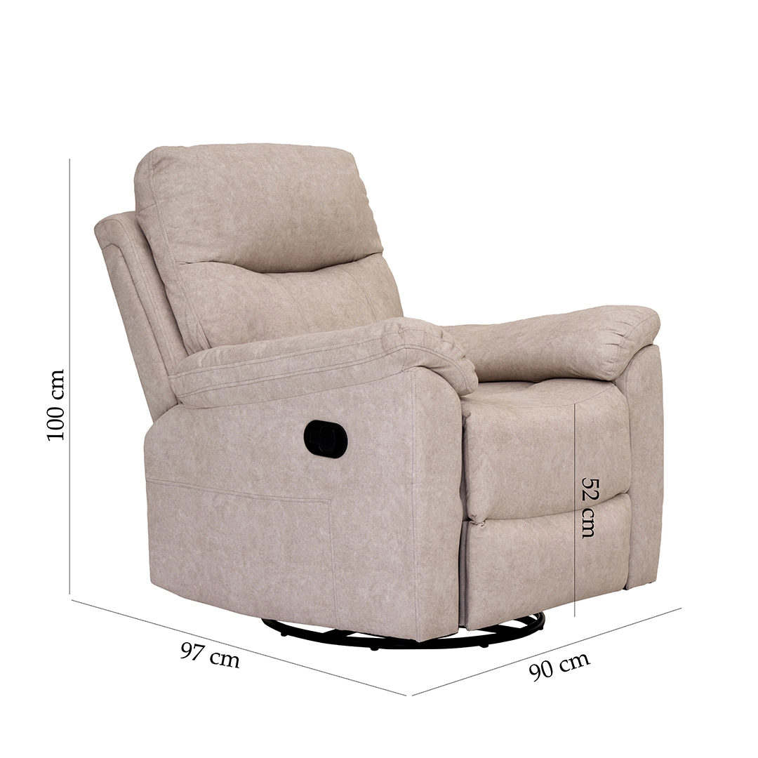 Asos Recliner Sofa-Beige - Image 2