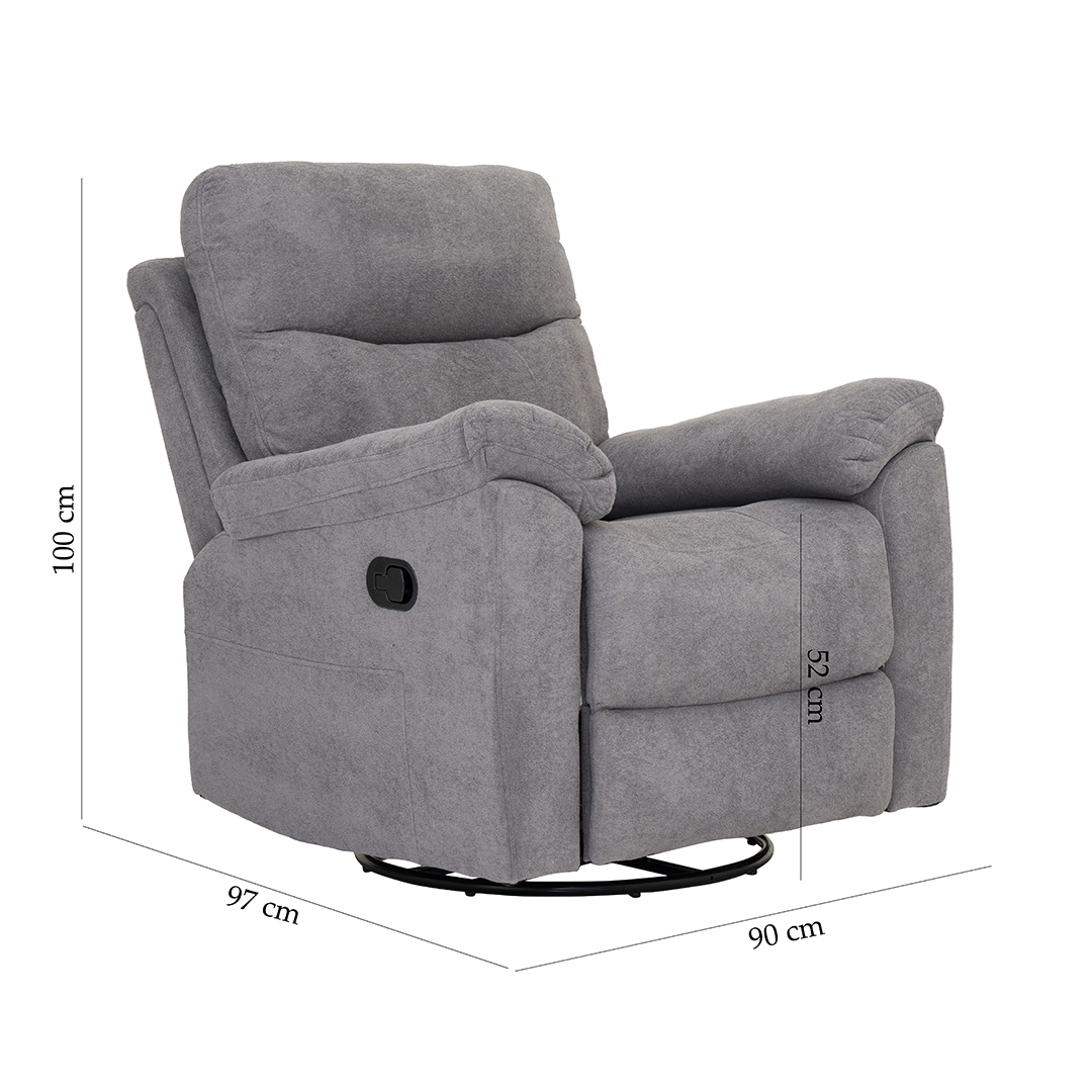 Asos Recliner Sofa-Grey - Image 2