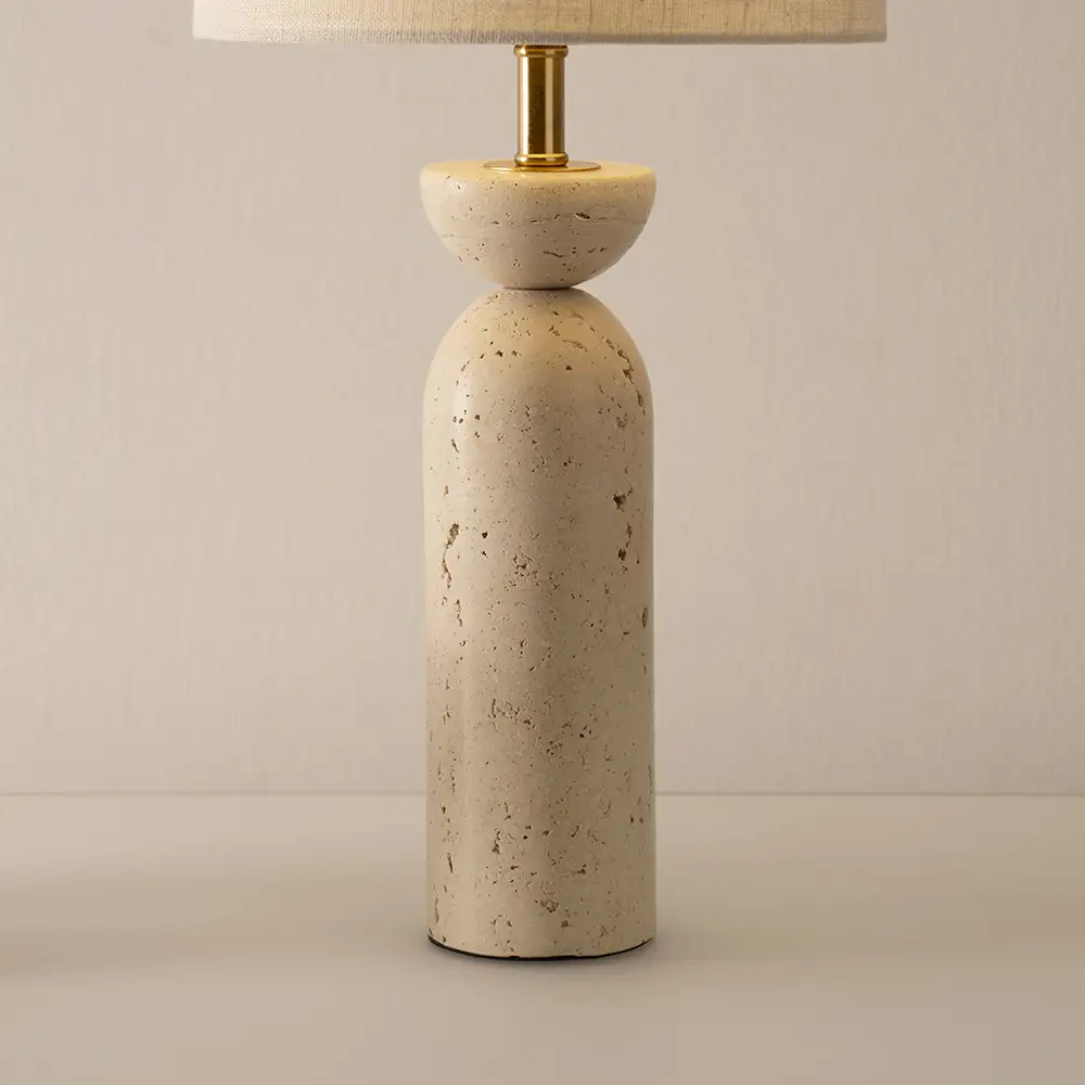Avero travertine table lamp 23x23x48cm - Image 3