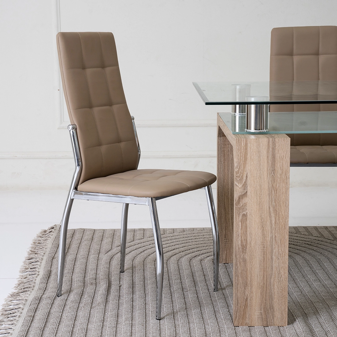 Lucas 6-Seater Dining Set-Oak - Image 5