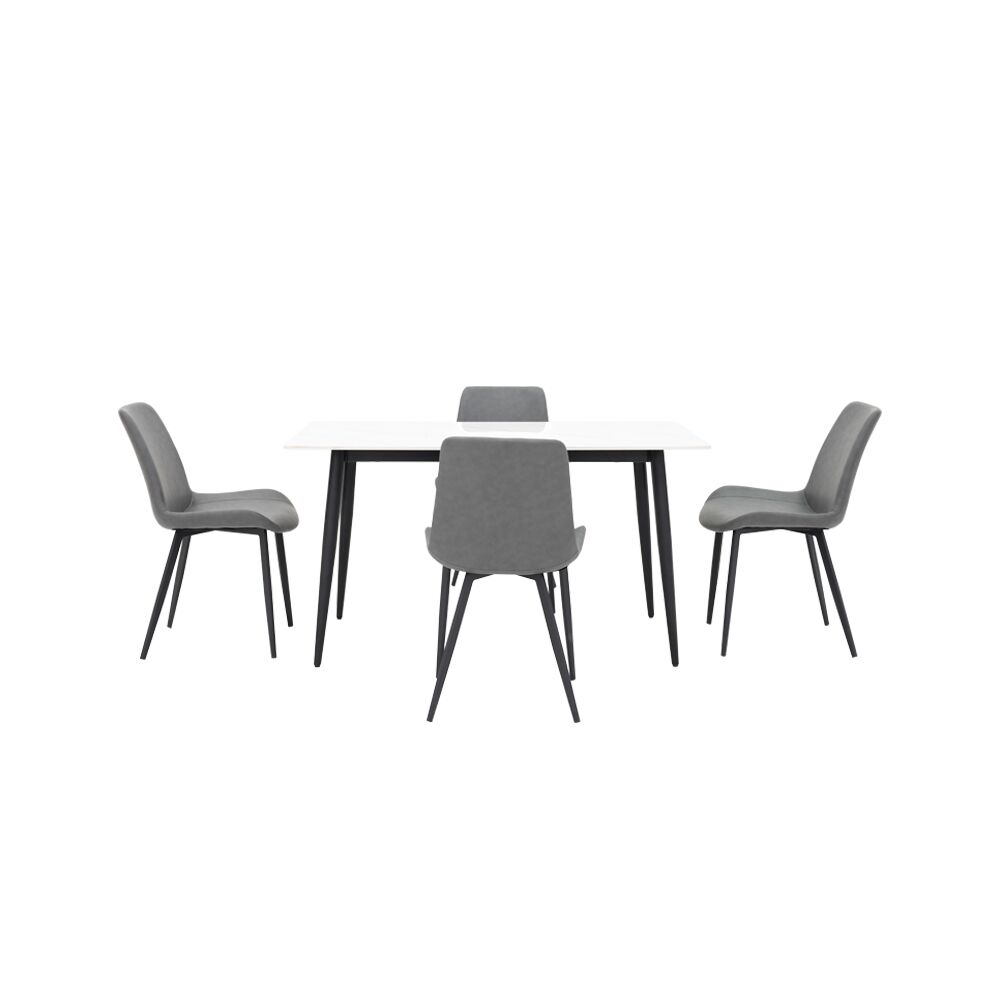Senorita 6-Seater Sintered Stone Top Dining Set-Grey - Image 7