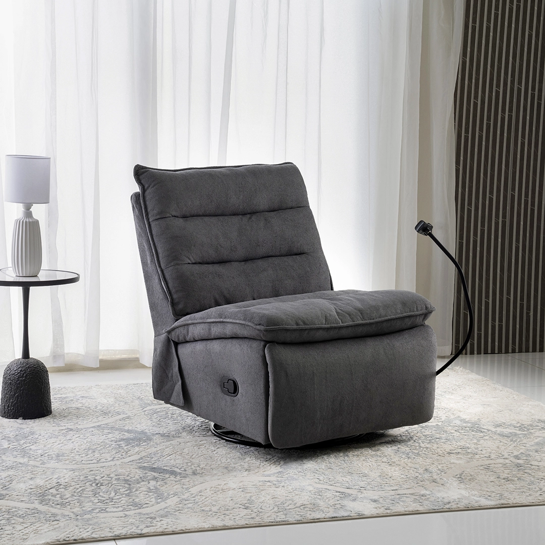 Rubeus Recliner Sofa-Grey
