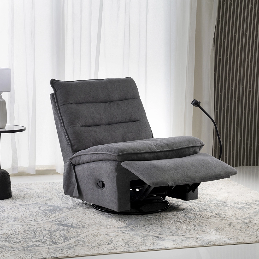 Rubeus Recliner Sofa-Grey - Image 7