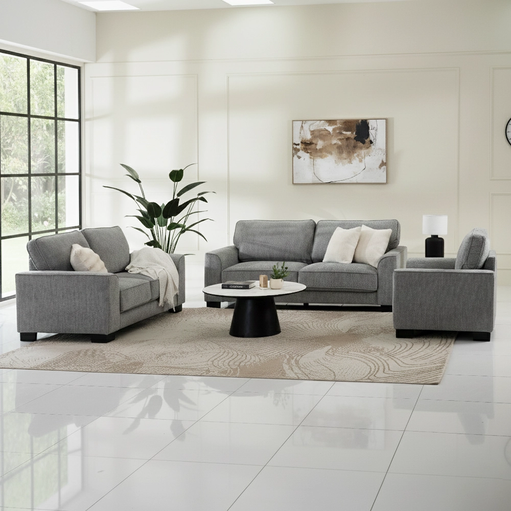 Zendaya 6-Seater Sofa Set-Grey - Image 17