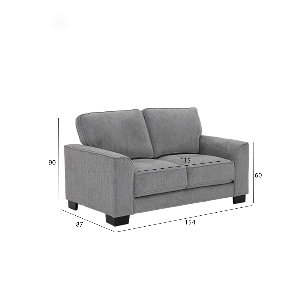 Zendaya 6-Seater Sofa Set-Grey - Image 3