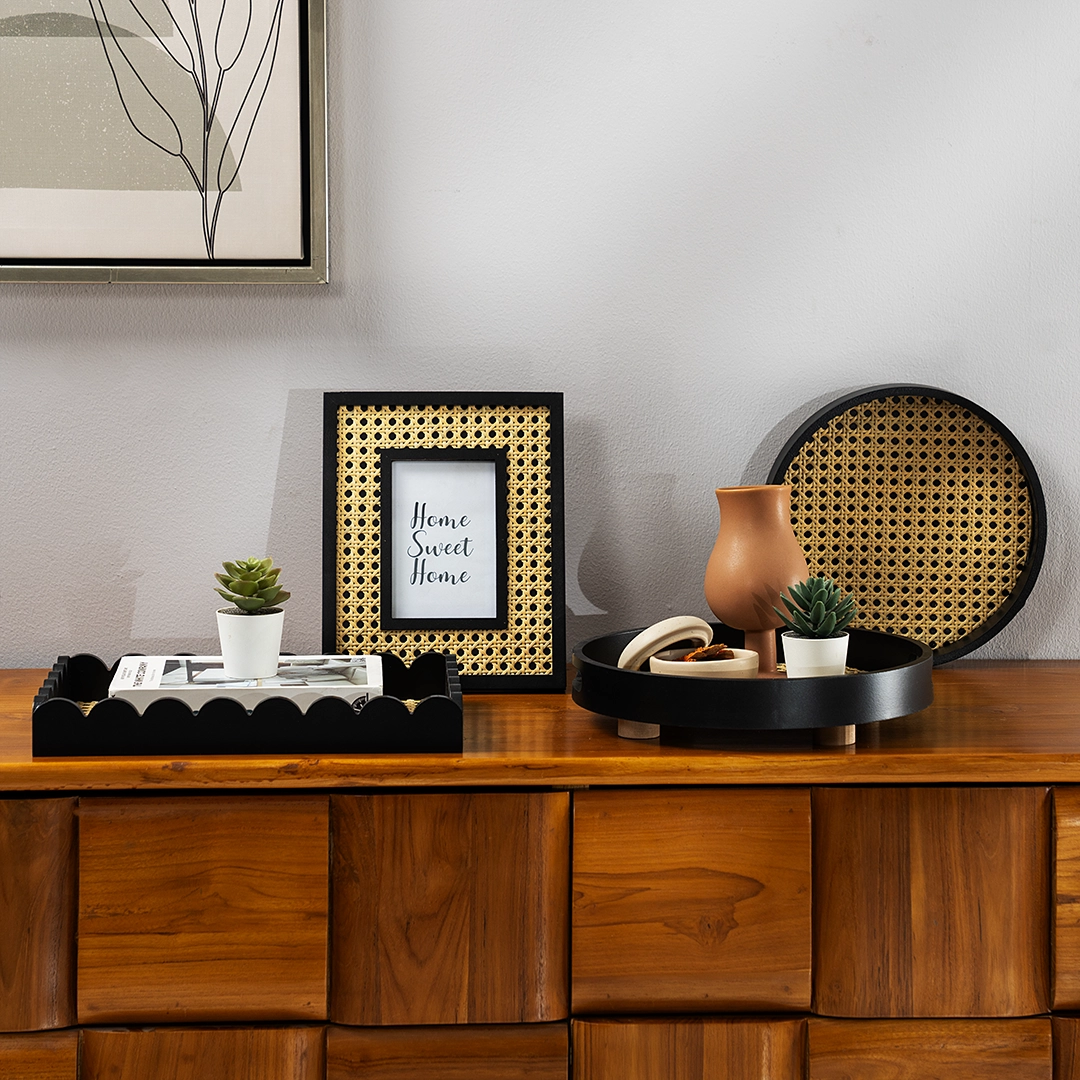 Auden wooden deco tray 6X30X30 cm - Image 5