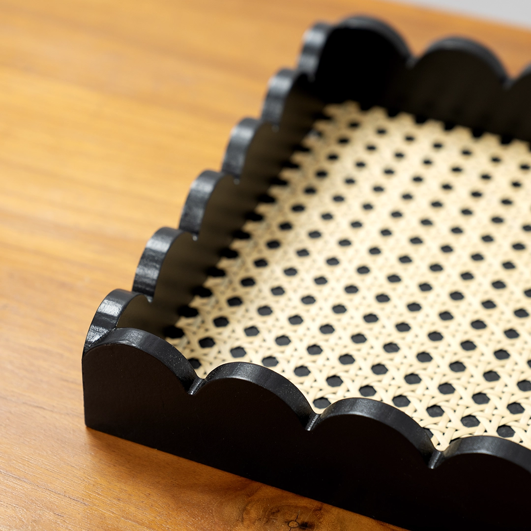 Auden wooden deco tray 34X23.7X4.5cm - Image 3