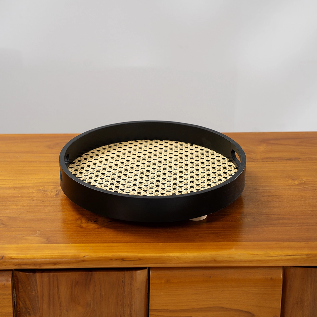 Auden wooden deco tray 6X30X30 cm - Image 3