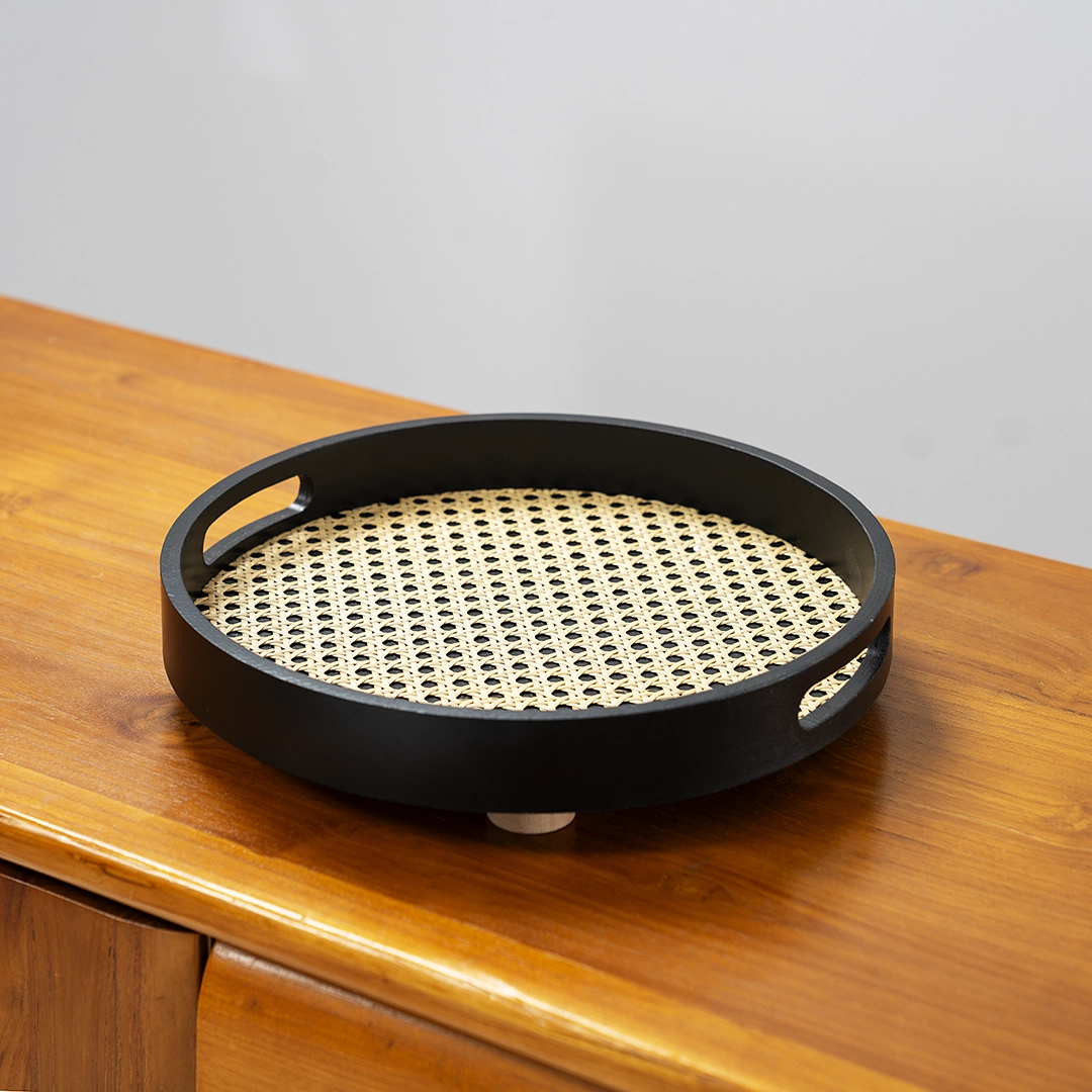 Auden wooden deco tray 6X30X30 cm - Image 4