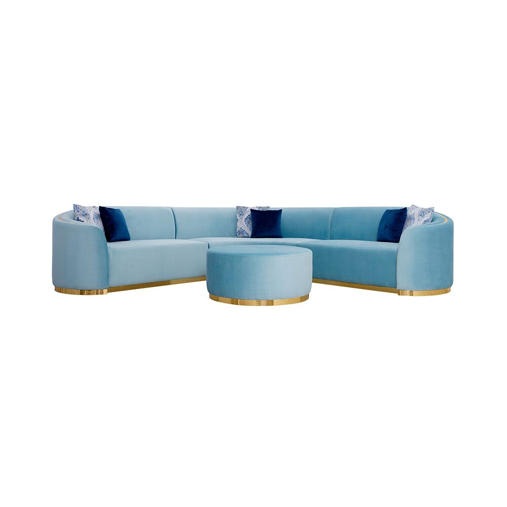 Figo Corner Sofa with Ottoman - Image 4