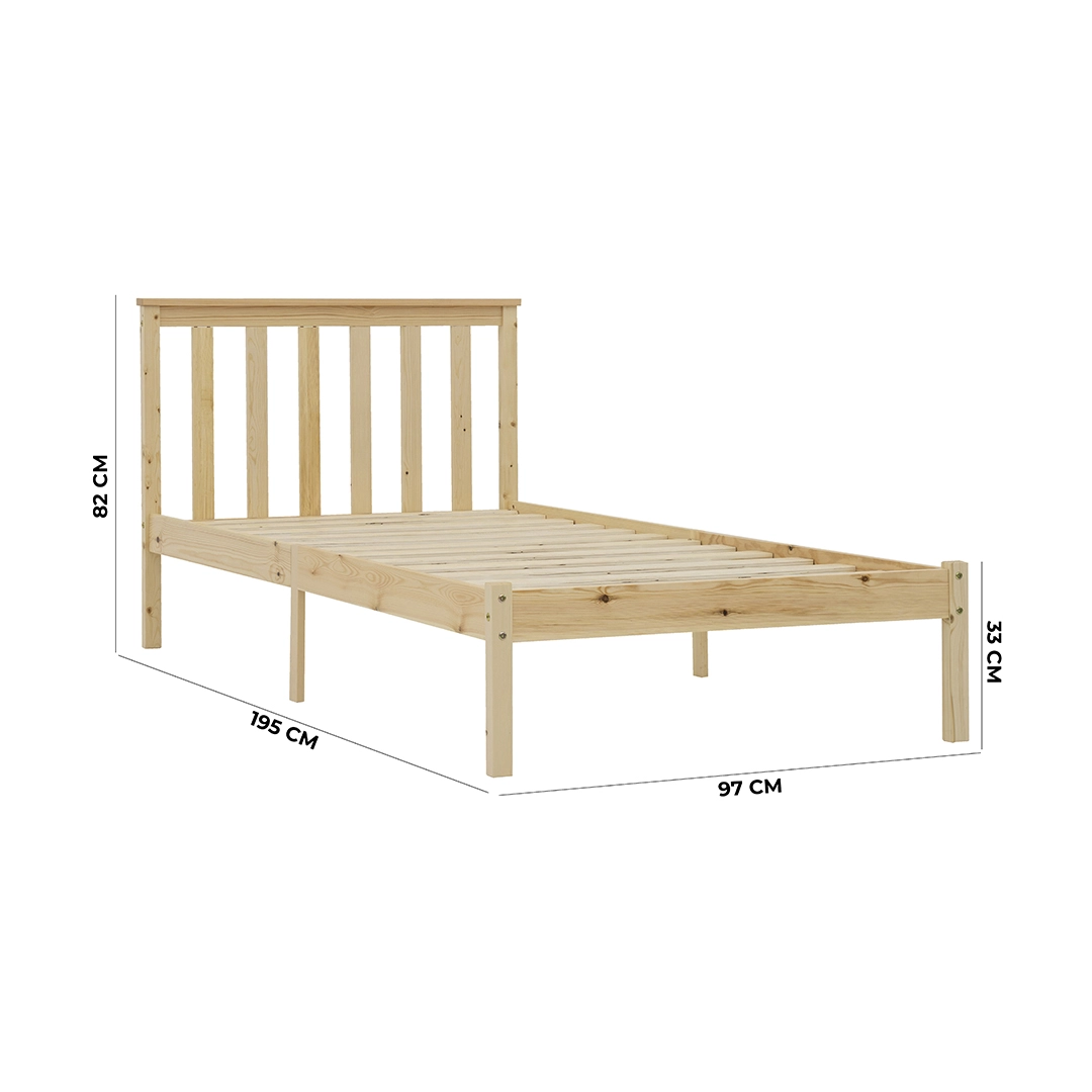 The Merlin Kids Single Bed-Natural - Image 2